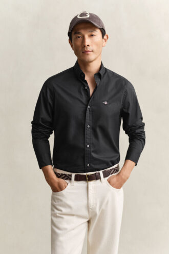 Klasická popelínová košile se slim fit střihem